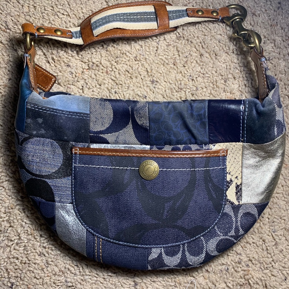 Coach denim bag